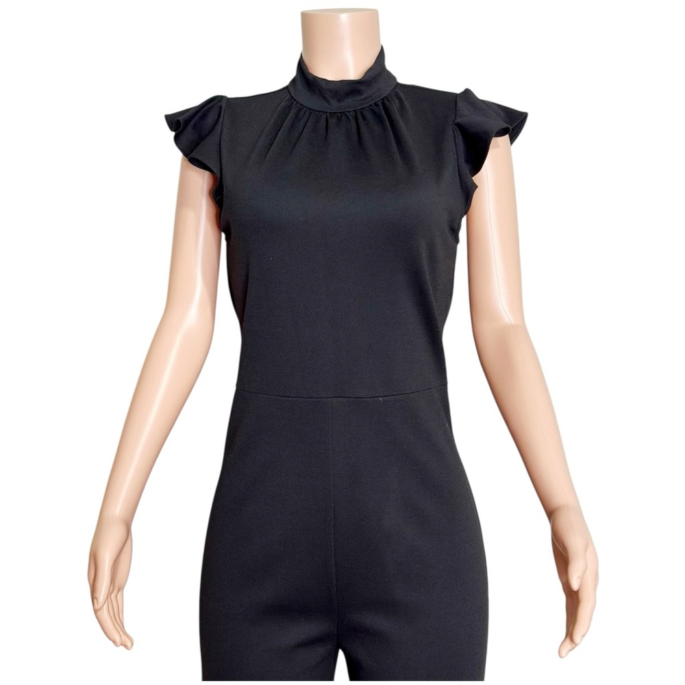 SOLD NEW AMANDA UPRICHARD Davina Jumpsuit, Black, Large - Picture 8 of 11